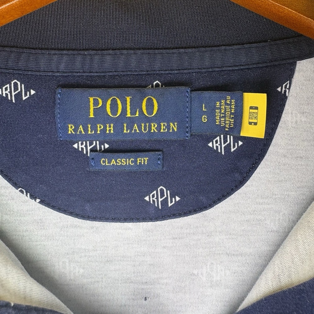 Men's Polo Ralph Lauren Classic Fit RPL logo Polo shirt Size Large White Pony - Picture 3 of 8